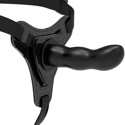 Silicone noir point G 16 CM — FETISH SUBMISSIVE HARNESS