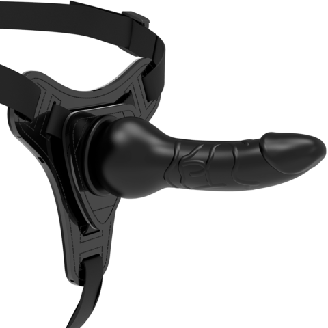 Silicone noir réaliste 16 CM — FETISH SUBMISSIVE HARNESS