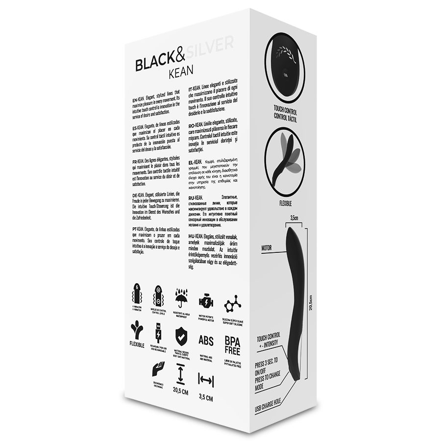Commande tactile du vibrateur kean — BLACK&SILVER, vue 10
