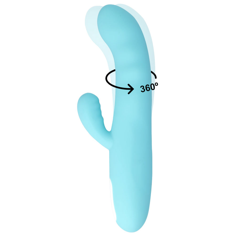 Vibrateur rotatif eiffel turquoise bleu — MIA, vue 2