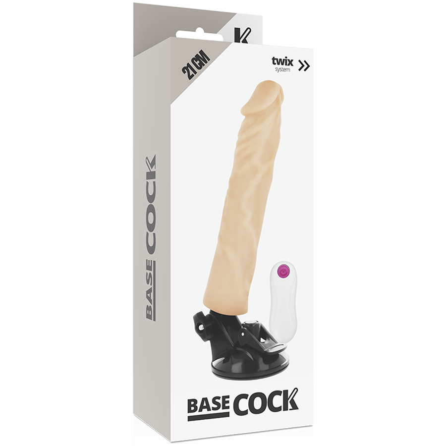 Vibrateur réaliste télécommande naturel 21 CM -O- 4 CM — BASECOCK, vue 4