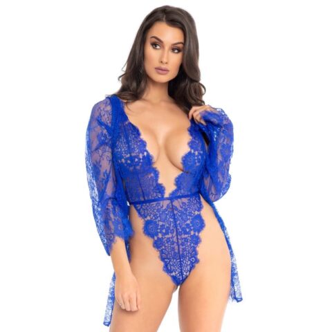 Teddy et robe bleu S — LEG AVENUE