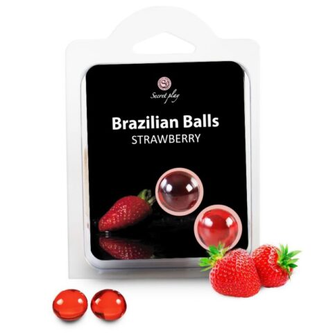 2 Boules brésiliennes fraise — SECRETPLAY