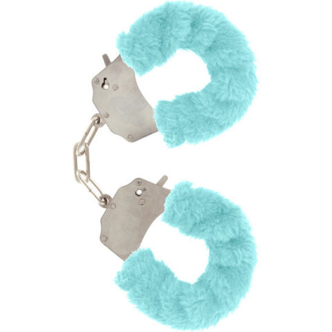 Manchettes furry FUN bondage bleu — TOYJOY