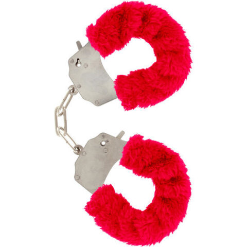 Manchettes furry FUN bondage rouge — TOYJOY