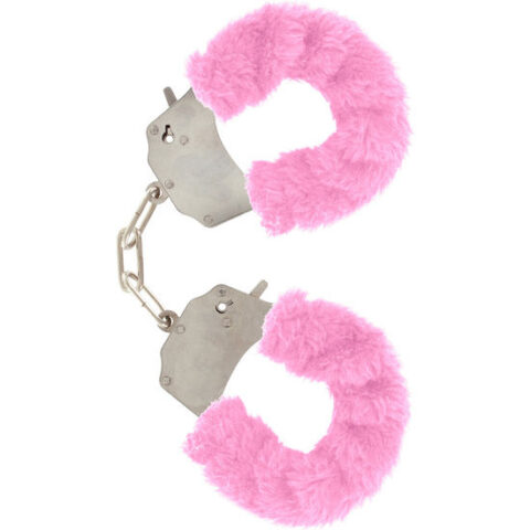 Manchettes furry FUN bondage rose — TOYJOY
