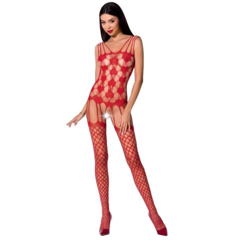 Femme BS067 bodystocking rouge taille unique — PASSION