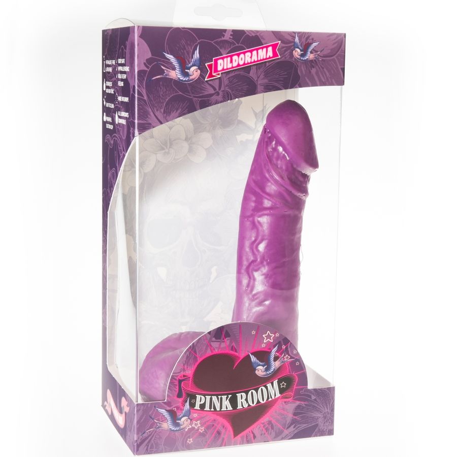 Eban gode réaliste violet 19 CM — PINK ROOM, vue 2