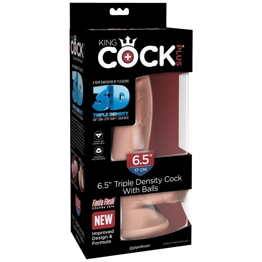 Gode triple densité 14 CM — KING COCK, vue 7