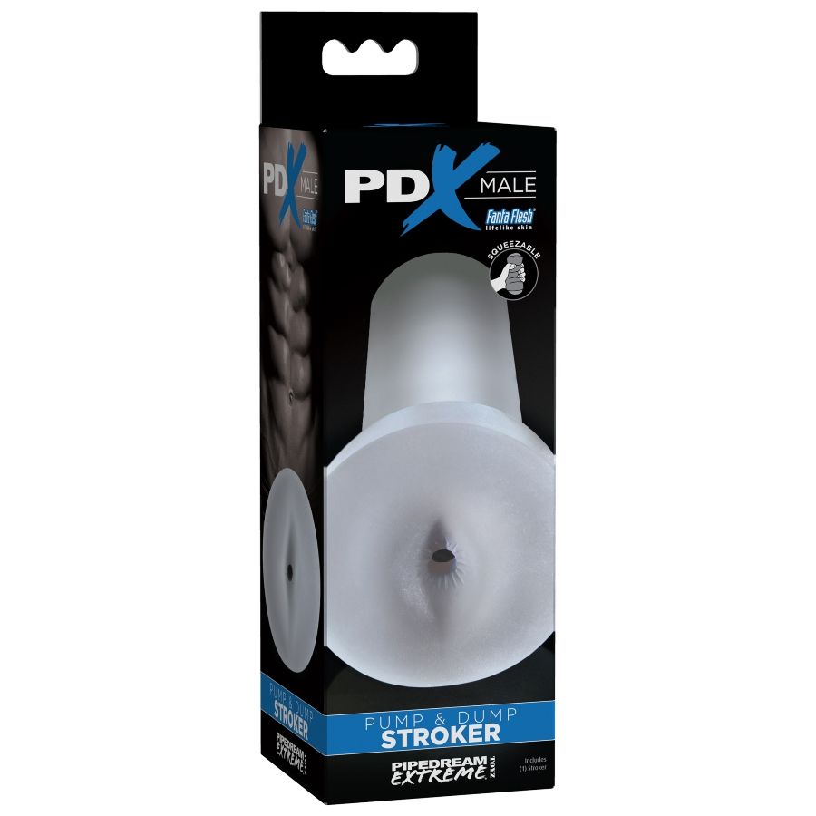 Poussoir pompe et dump - transparent — PDX MALE