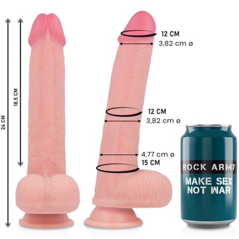 Liquide silicone premium kingcobra réaliste 24 CM -O- 4.77 CM — ROCKARMY