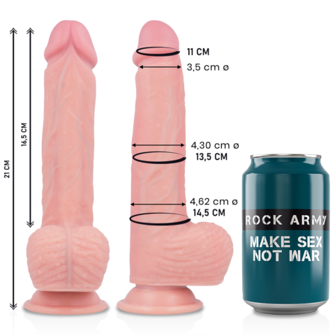 Gode en silicone liquide premium spitfire 21 CM -O- 4.62 CM — ROCKARMY
