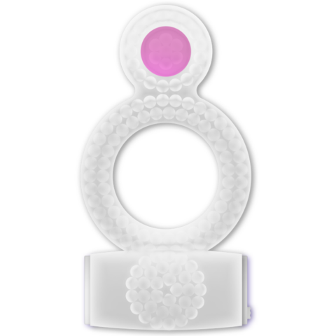 Bague transparente double plaisir