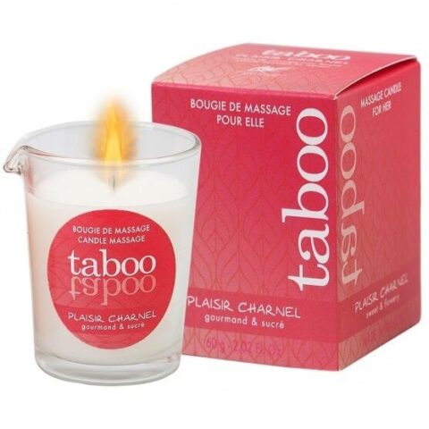 Taboo bougie de massage pour elle plaisir charnel parfum fleur de cacao — RUF