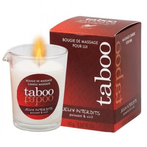 Taboo bougie de massage pour LUI jeux interdits parfum lichen sauvage — RUF