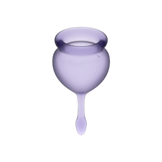 Coupe menstruelle feel good violet 15 + 20 ML — SATISFYER, vue 3