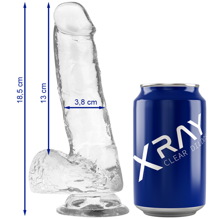 Bite transparente avec boules 18.5 CM -O- 3.8 CM — X RAY