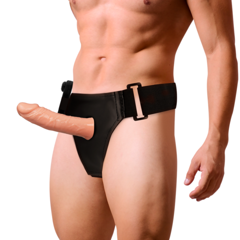 Rnes creux benny avec vibrateur 15 CM -O- 4.5 CM — HARNESS ATTRACTION