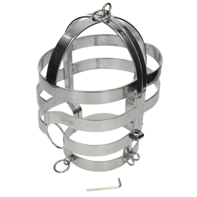 Masque avec collier en acier — METAL HARD, vue 2