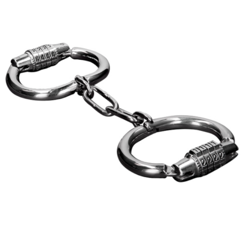 Menottes dures en métal avec serrure combinaison — METAL HARD