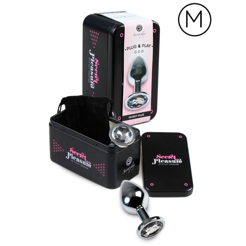 Plug anal transparent aluminium 7CM — SECRETPLAY, vue 2