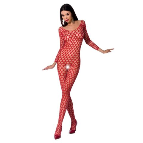 Femme BS077 bodystocking taille unique rouge — PASSION