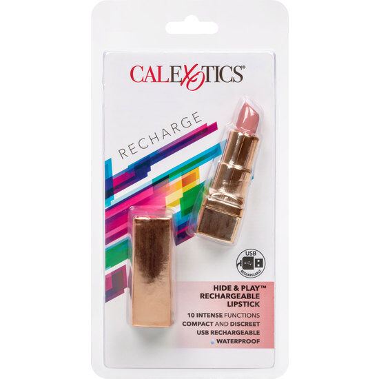 Bala rouge lèvres rechargeable hide & play rose doux — CALEXOTICS, vue 2