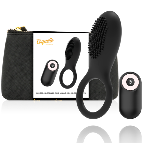 Cockring télécommande rechargeable noir/ OR — COQUETTE CHIC DESIRE