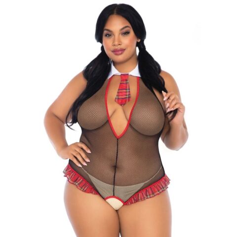Écolière crothless fitness teddy grande taille — LEG AVENUE