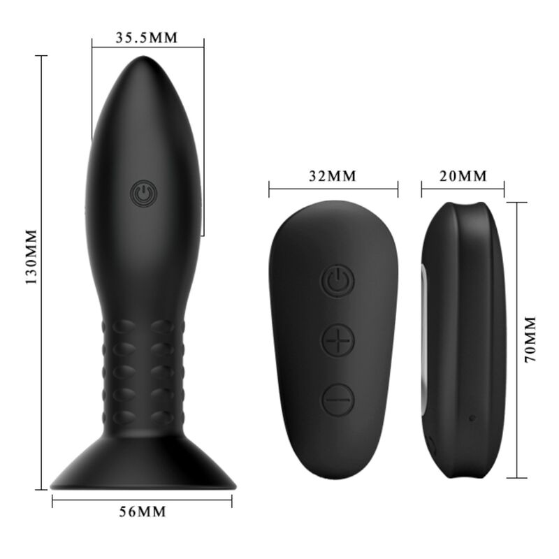 Plug avec télécommande billes tournantes noires — MR PLAY, vue 5