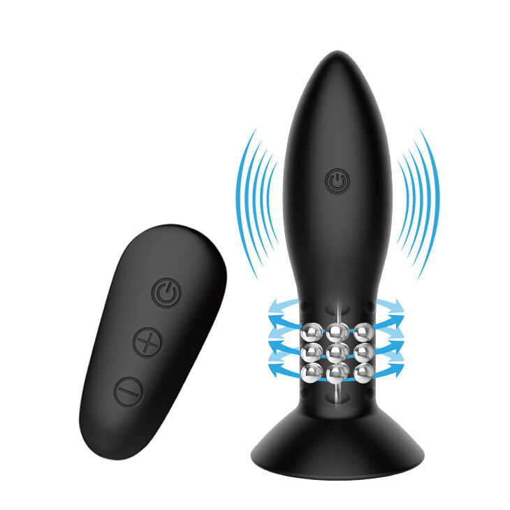 Plug avec télécommande billes tournantes noires — MR PLAY, vue 2
