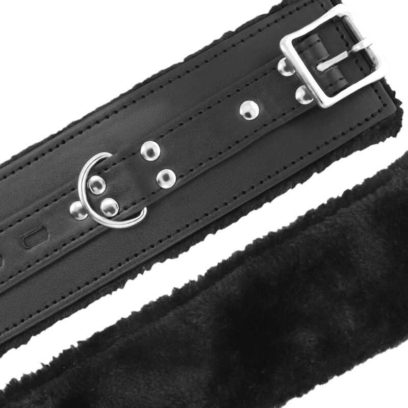 Menottes bdsm doublées noires — DARKNESS, vue 3