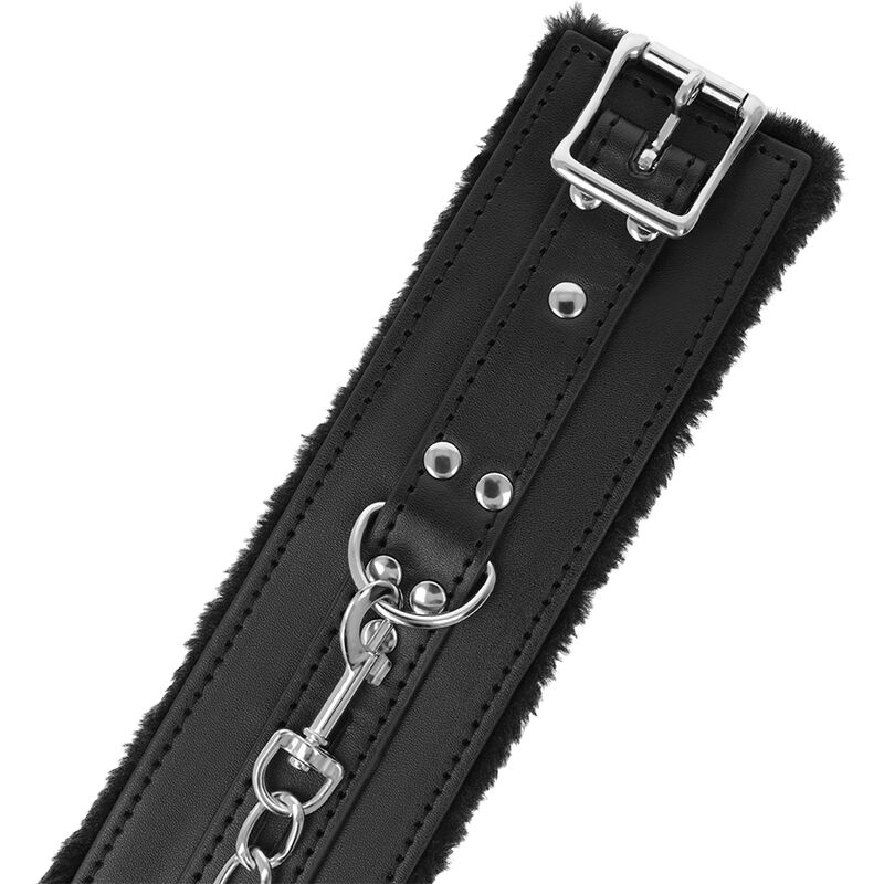 Menottes bdsm doublées noires — DARKNESS, vue 4