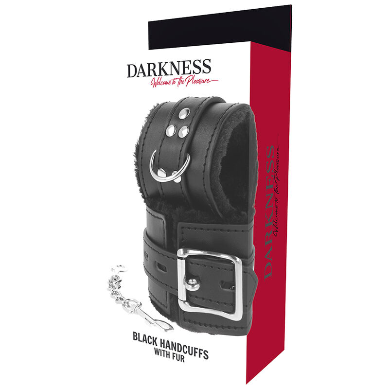 Menottes bdsm doublées noires — DARKNESS, vue 5