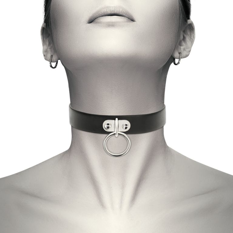 Collier en cuir vegan femme accessoire fétiche — COQUETTE CHIC DESIRE, vue 2