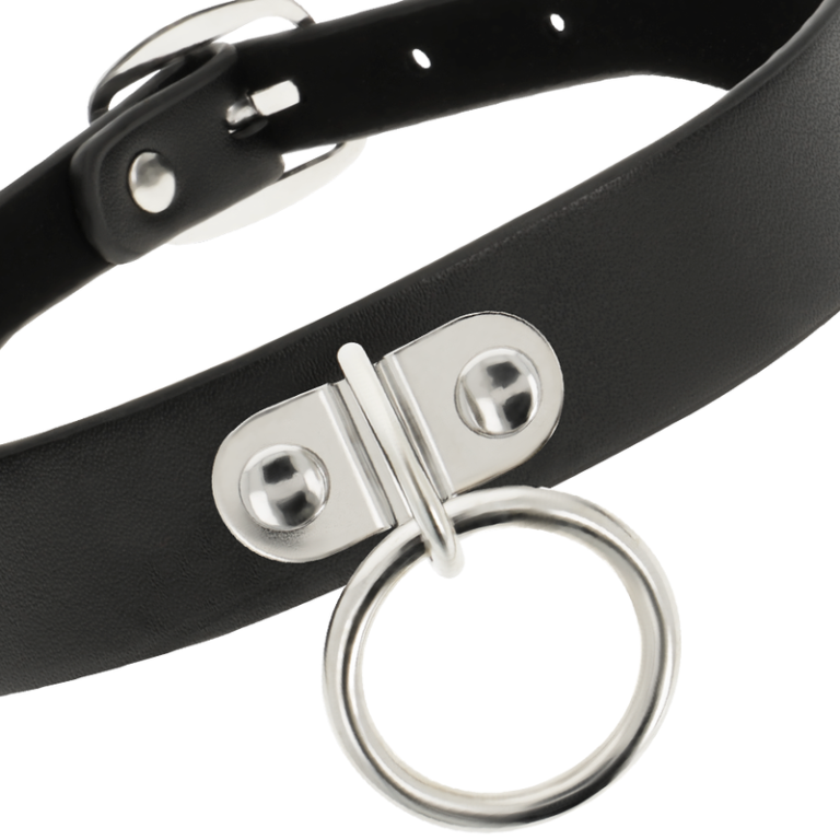 Collier en cuir vegan femme accessoire fétiche — COQUETTE CHIC DESIRE, vue 4