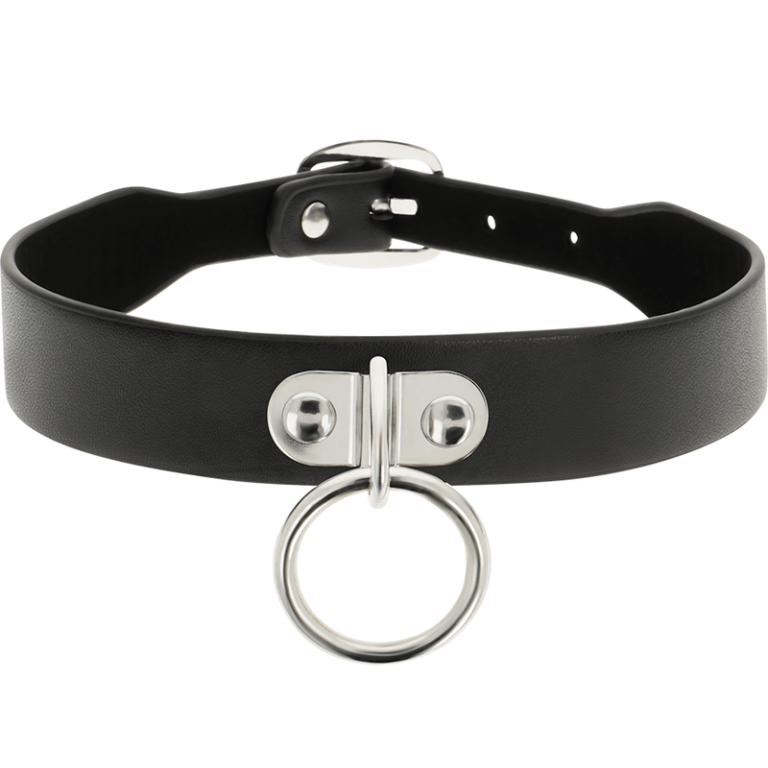 Collier en cuir vegan femme accessoire fétiche — COQUETTE CHIC DESIRE, vue 3