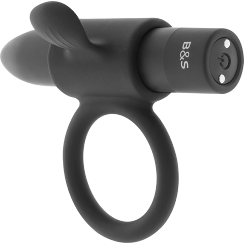 Bague rechargeable cameron noir — BLACK&SILVER