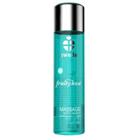 Fruity love huile de massage effet chauffant cassis et citron vert 120 ML — SWEDE