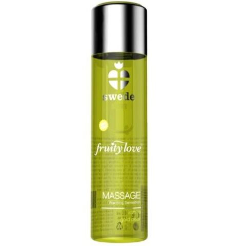 Fruity love effet réchauffant huile de massage vanille et poire d''or 60 ML. — SWEDE