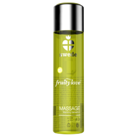 Fruity love effet réchauffant huile de massage vanille et poire d'or 120 ML — SWEDE