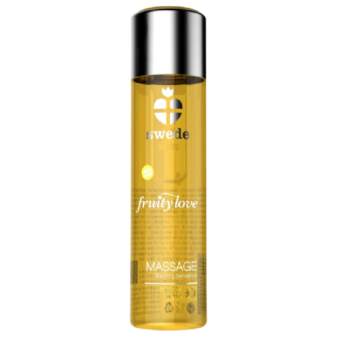 Fruity love huile de massage effet chauffant fruité tropical au miel 120 ML. — SWEDE