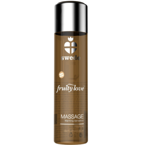 Fruity love huile de massage effet chauffant chocolat noir intense 120 ML — SWEDE