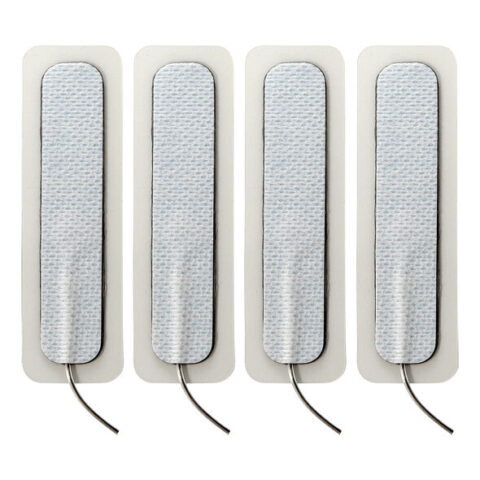 4 X tampons auto-adhésifs longs 1.5 CM X 7.5 CM — ELECTRASTIM