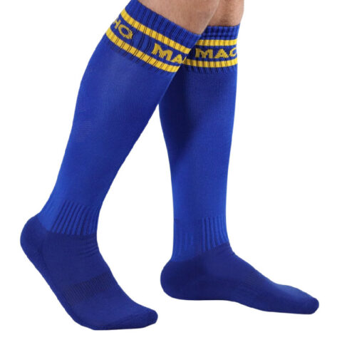 Chaussettes longues taille unique bleu — MACHO