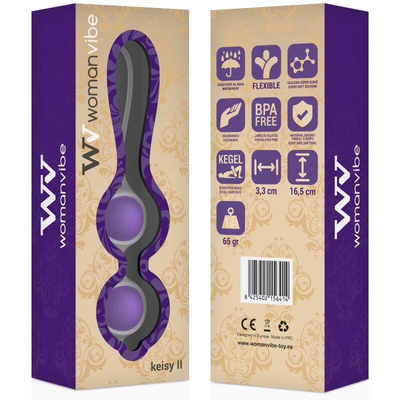 Balles en silicone vibe keisy II — WOMANVIBE, vue 2