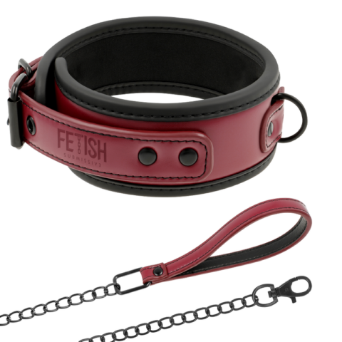 Collier chaîne doublure en néoprène — FETISH SUBMISSIVE DARK ROOM