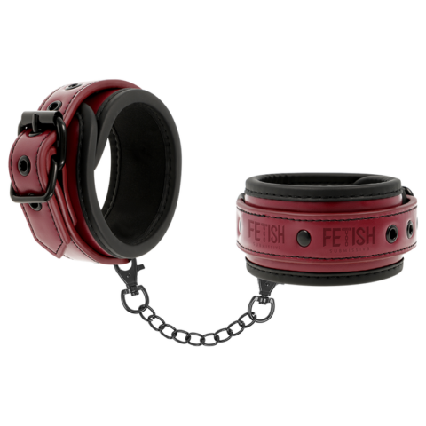 Menottes en cuir végan avec doublure en néoprène — FETISH SUBMISSIVE DARK ROOM
