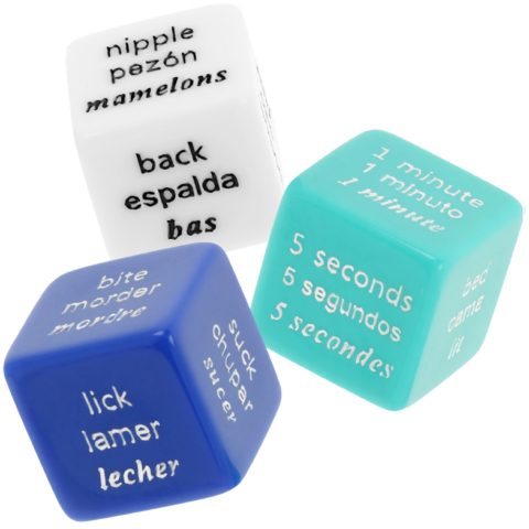 JEU de dés érotiques ES/FR/EN — WATERFEEL