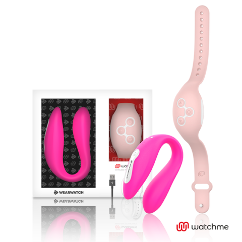 Vibrateur watchme double technologie fuchsia / rose